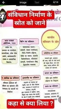 संविधान निर्माण के लिए देशों से लिए तत्वों को जाने सभी| Constitution Of India