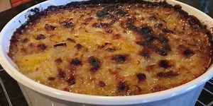 LANGKA AND MACAPUNO make this version of CASSAVA CAKE OVER THE TOP! Enjoy! For the complete recipe please click the link below. Thanks. http://chefronbilaro.com/cassava-cake-with-langka-and-macapuno-jackfruit-and-coconut-strings | Chef Ron Bilaro