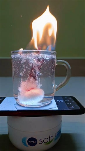 LPG + Cotton In Water ➡️ FLAMMABLE WATER 🤯🔥 #shorts