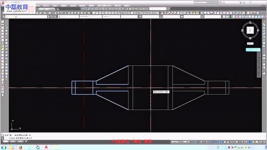 CAD2018视频教程，如何在CAD中绘制3d剖切出来的剖视图_转
