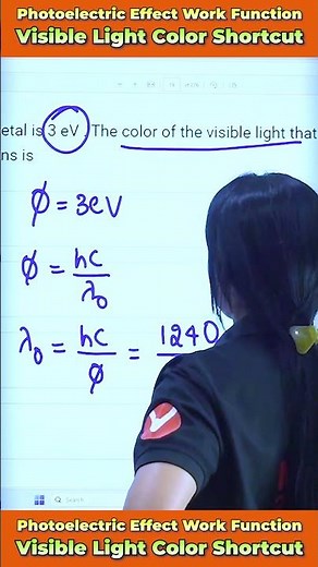 Photoelectric Effect Work Function Explained in Simple Way | Visible Light Color | Physics Telugu
