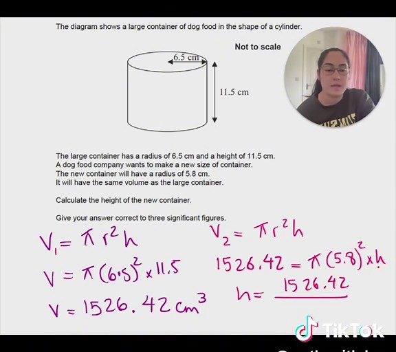 GCSE Volume Trick: Cylinder Calculation Explained