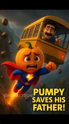 बस खाई से नीचे गिरने wali थीं | Son Saves Father 😭🦸‍♂️ | PUMPYTOONS #viralai