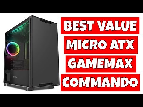 BEST Value MATX Gaming PC Case Gamemax Commando BLACK