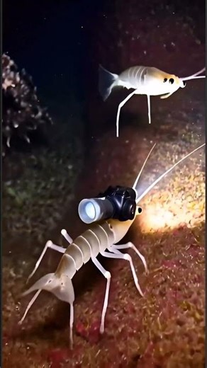 We Mounted a Camera on a Tiny Sea Creature 😳 | Real Ocean POV #Oceancreatures