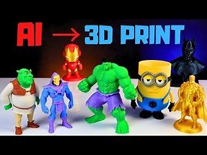 From AI to 3D Print: Bringing FAVORITE CHARACTERS to Life