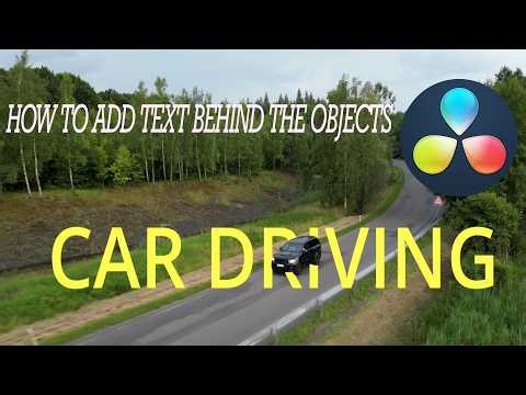 How To Add TEXT Behind OBJECTS in DaVinci Resolve 20 Studio version
