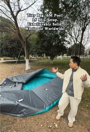 Il ne faut que 15 minutes pour construire une telle piscine dans votre jardin !#piscine #factory #pool #whosale #pleinair