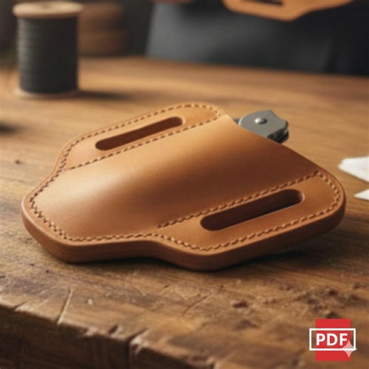 Folding Knife Sheath Pattern PDF, Pancake Knife Holster Template, DIY Leather Craft Pattern, Belt Knife Pouch Pattern, Digi - Etsy Australia