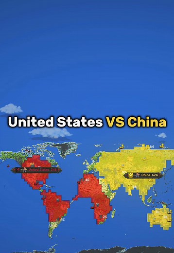United States vs China Geographical Simulation