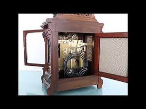 Sold! W&H Antique Mantel Clock TRIPLE FUSEE! 2 Chime on 8 Bells4 Gongs! 1880s Germany