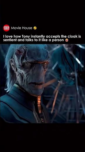 Tony accepts the Dr Stranges cloak as a human