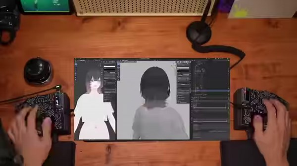 Check out 3D Artist Nanka Tsukurouyo's ShapeKey46, a custom transformable keyboard featuring dual trackballs designed to boost modeling efficiency by reducing hand movement. Have a closer look: https://80.lv/articles/3d-artist-designed-custom-keyboard-for-modeling-without-moving-hands/ | 80 Level