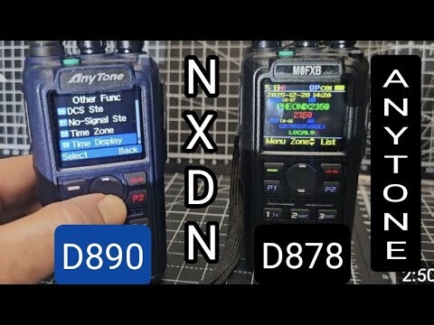 Anytone D890 / 878 Time Bar Display & Set Time