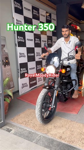 New Royal Enfield Hunter 350 Tarmac Black #royalenfield