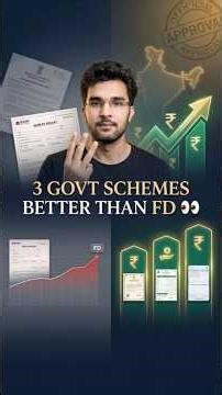 3 Govt Schemes Better than FD? #finance #money #business #gkindia #basicgyaan