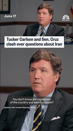 Tucker Carlson and Sen. Cruz clash over questions about Iran