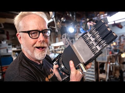 Adam Savage Operates Hacksmith's Fallout Power Armor Hand!