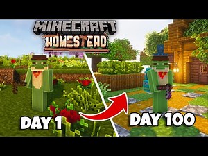 I Spent 100 days in Minecraft's COZIEST Modpack - Homestead