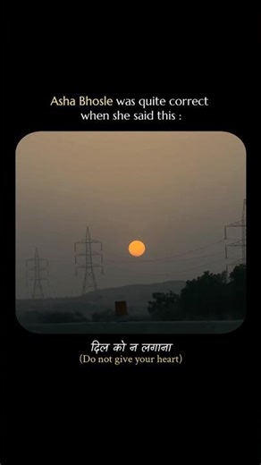 Asha Bhosle Was Quite Correct When She Said This | Dekho Jaldi Mein Kabhi Dil Ko Na Lagana #shorts
