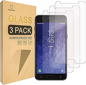Mr.Shield [3-PACK] Designed For Samsung Galaxy J3V 2018 (3rd Gen) / Galaxy J3 V 2018 (3rd Generation) Verizon[Tempered Glass] Screen Protector [Japan Glass With 9H Hardness]