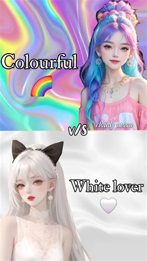 Colourful 🌈 VS White lover 🤍 #trendingshorts #choose #fypシ