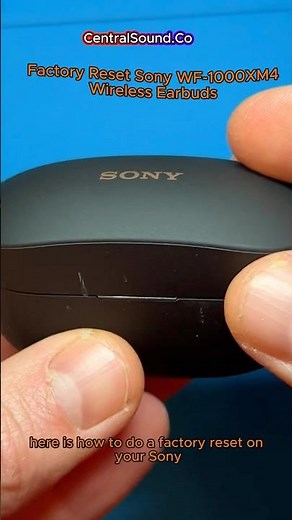 How to Factory Reset Sony WF-1000XM4 Wireless Earbuds | pairing | battery drain | power issues