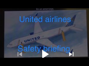 United airlines safety briefing video