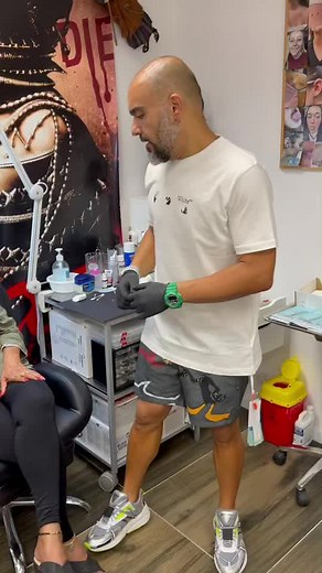 Ear Procedure Demonstration in a Professional Setting