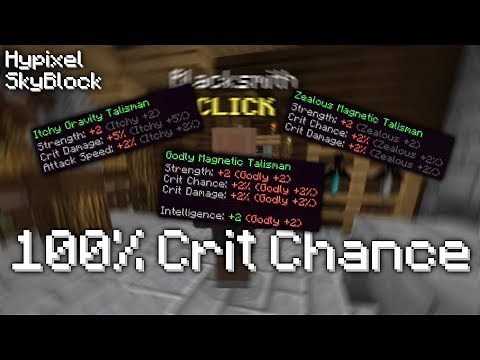 Hypixel Skyblock how to get 100% (Max) Crit Chance