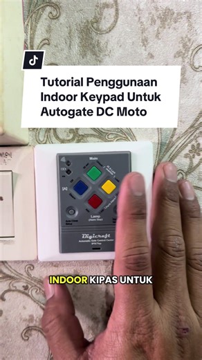 Tutorial penggunaan indoor keypad untuk Autogate model DcMoto 925. Kalau nak tau indoor keypad model Dcmoto ni ad banyak kelebihan lain selain buka dan tutup gate. Nak pasang Autogate boleh roger kami Easy Autogate 0127311887 tq. #easyautogate #autogatekluang #autogatejohor #easy99solution #fyp