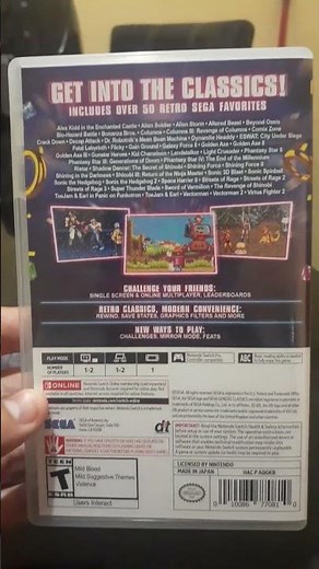 Sega Genesis Classics Nintendo Switch Unboxing