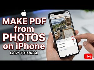 How to Make PDF on iPhone from Photos (Free & No Apps Needed)