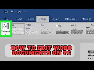 Easy Steps to Edit Word Documents on PC Effectively