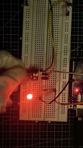 LED Brightness Control Using Potentiometer
