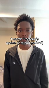 1 month Freeform’s update (2 strand method) #freeforms #twostrandmethod
