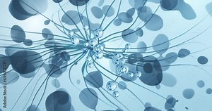 Glucose rotating molecular 3d structure ball-and-stick model, looped video sugar, nicotinic acid