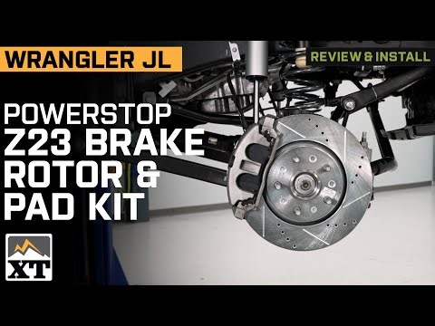 Jeep Wrangler JL PowerStop Z23 Evolution Sport Brake Rotor and Pad Kit Review & Install