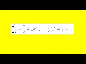 Solve the initial value problem