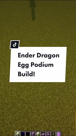 Minecraft Ender Dragon Egg Podium Build!