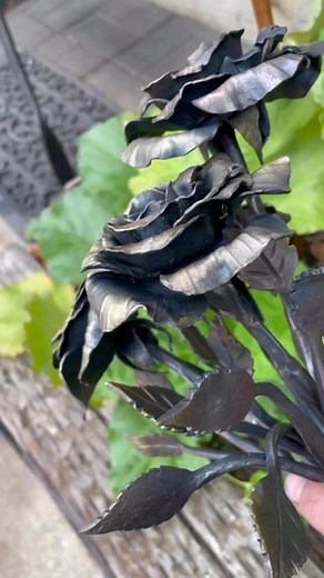 61K views · 1K reactions | The ubiquitous blacksmith’s rose. Everyone puts their own spin on them. I also sell the blanks in 20 or 16 gauge as well as a variety of waxes and oils to preserve them for interior use. https://frontstepforge.com/search?type=product&q=Rose All made in Canada ! #frontstepforge #blacksmithing #handmade #blacksmithtools #handforged #madeincanada #eternalrose #metalflowers | Front Step Forge | Facebook