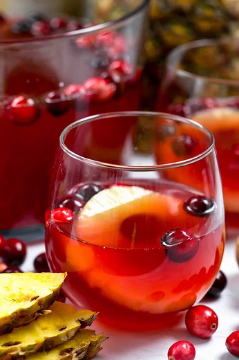 Cranbery Christmas Punch Recipe - Crazy for Crust