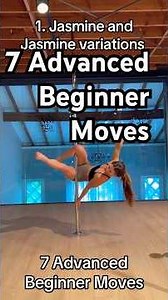 Advanced Beginner Pole Dance Moves! #poledance #polefit #poletricks #poletraining #funworkout #pole