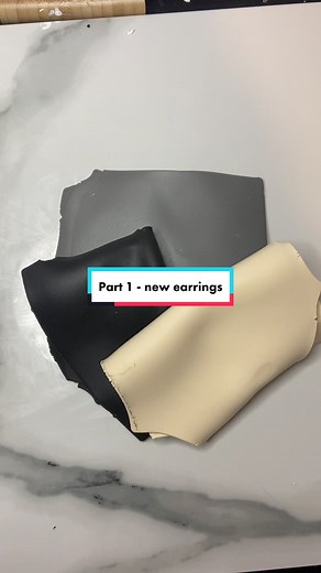 Part 1 of some new earrings #polymerclayearrings #statementearrings #processvideo