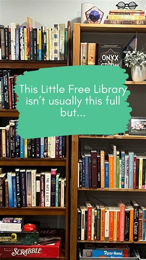 Happy Little Free Library Friday! Have you had any good finds this week? Send this to a friend who needs to visit more LFLs! @littlefreelibrary #littlefreelibrary #books #reader #bookworm #buynothing