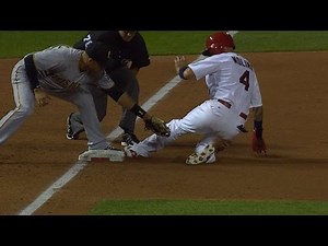 PIT@STL: Molina's first game with triple, stolen base