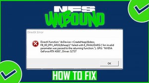 How to fix NFS unbound directx error