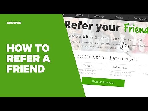 How to Refer a Friend to Groupon