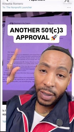 We submit everything on your behalf, including your 501(c)3 Application🤞🏾 #nonprofit #501c3