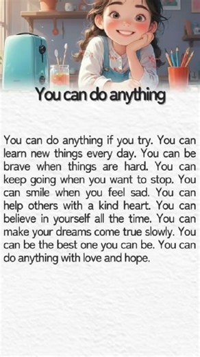 You Can Do Anything #podcast #reallifeenglish #english #learntopod #englishlanguage #youtubeshorts